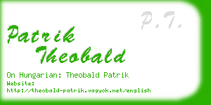 patrik theobald business card